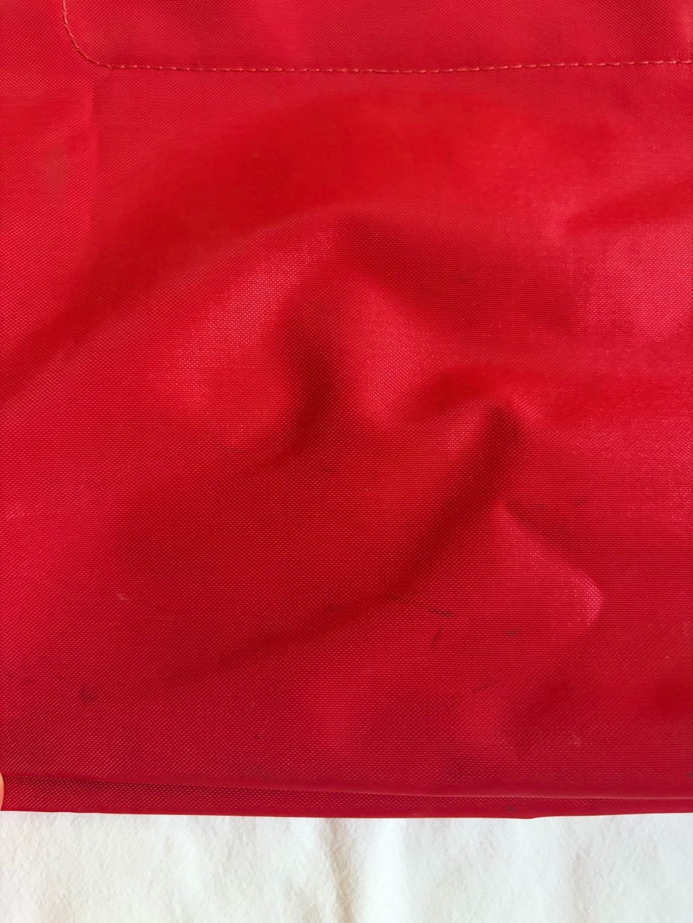 Longchamp Red Large Le Pliage Nylon Shoulder Tote - Picture 10 of 16